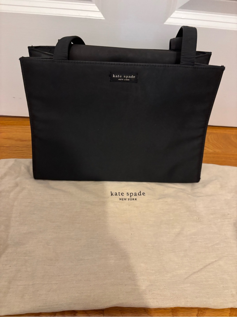 kate spade Black Nylon Tote with Top Handles